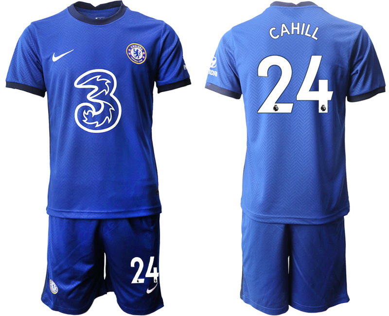 Men 2020-2021 club Chelsea home #24 blue Soccer Jerseys